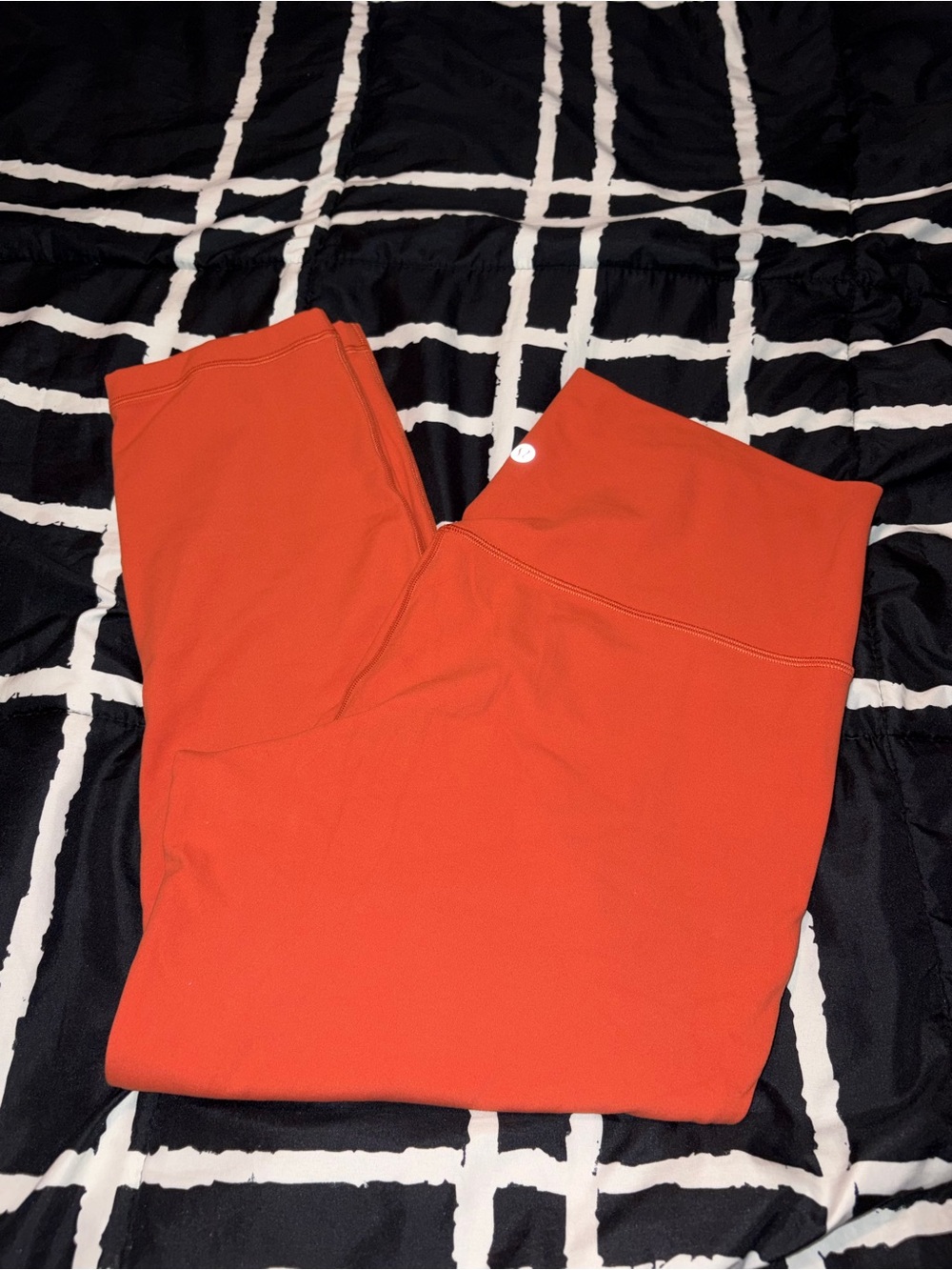 Lululemon double align High-Waist Orange Leggings